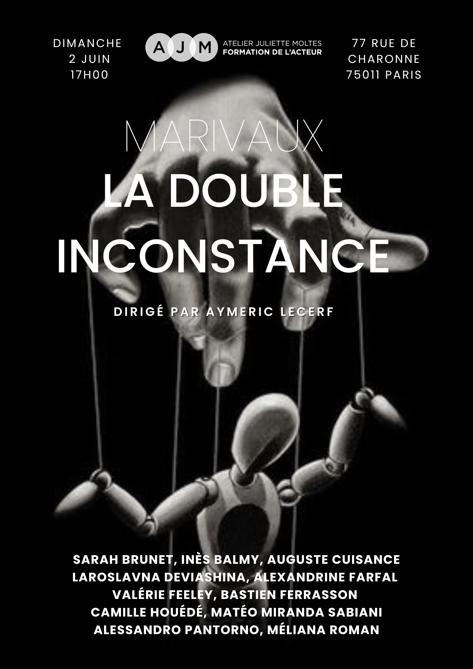 LA DOUBLE INCONSTANCE ATELIER JULIETTE MOLTES