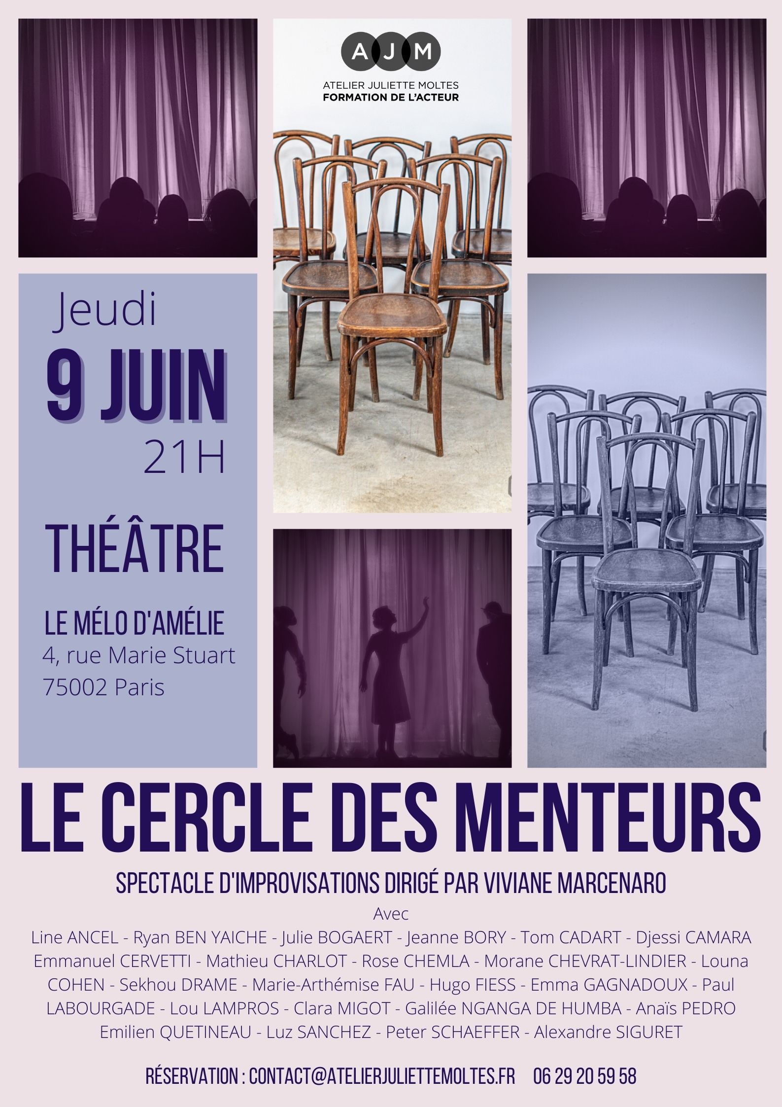 Le cercle des menteurs Atelier Juliette Moltes