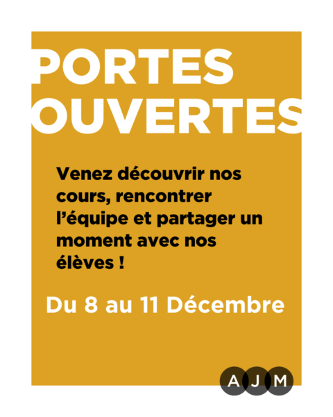 Portes ouvertes du 8 au 11 décembre