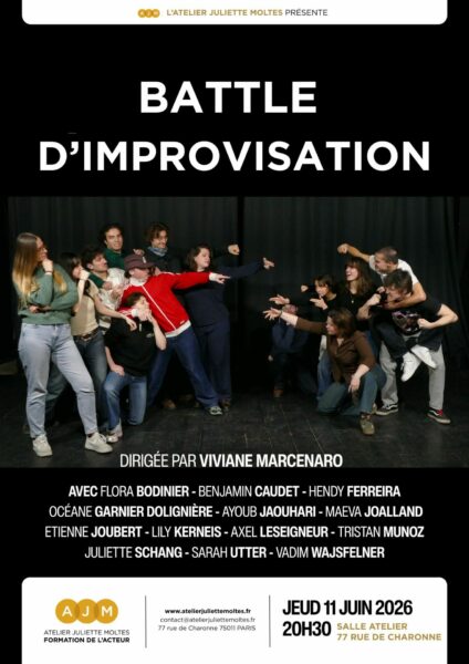 spectacle acteur atelier Juliette Moltes meilleure école theatre paris cinema improvisation public diplôme formation danse