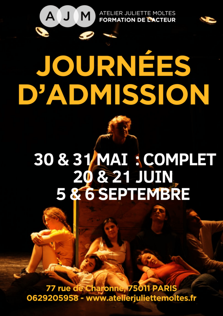 JOURNÉES D'ADMISSION ATELIER JULIETTE MOLTES