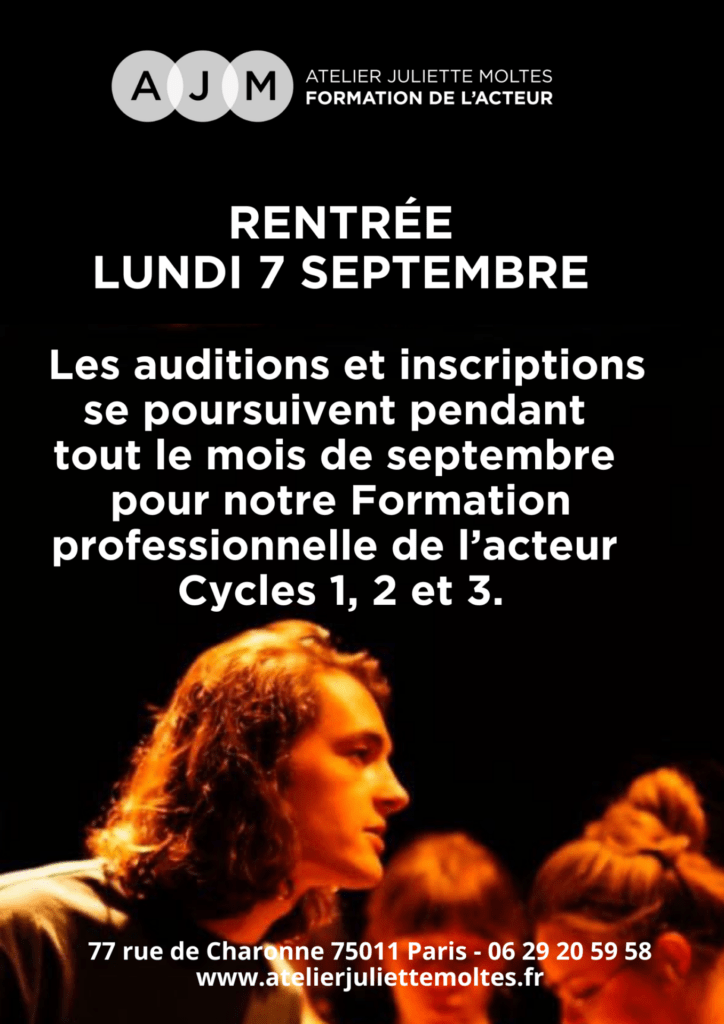 AUDITION & INSCRIPTION ATELIER JULIETTE MOLTES